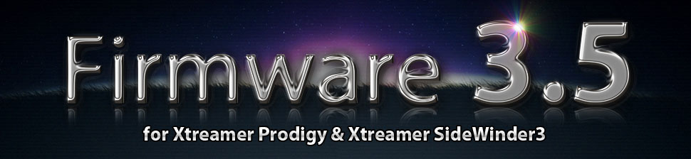 Обновление для Xtreamer SideWinder 3 и Prodigy версии 3.5 RC2